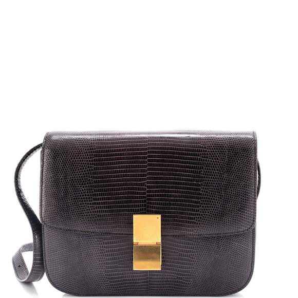 Celine Classic Box Bag Lizard Medium #185461C21B - Picture 1 of 8